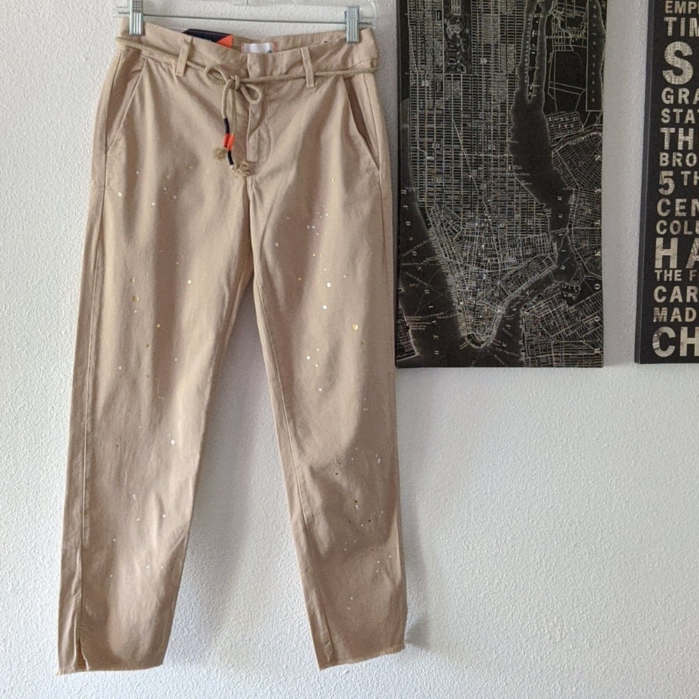 {Sundry} New Paint Splatter La Fete Pant in Almond - Picture 6 of 11